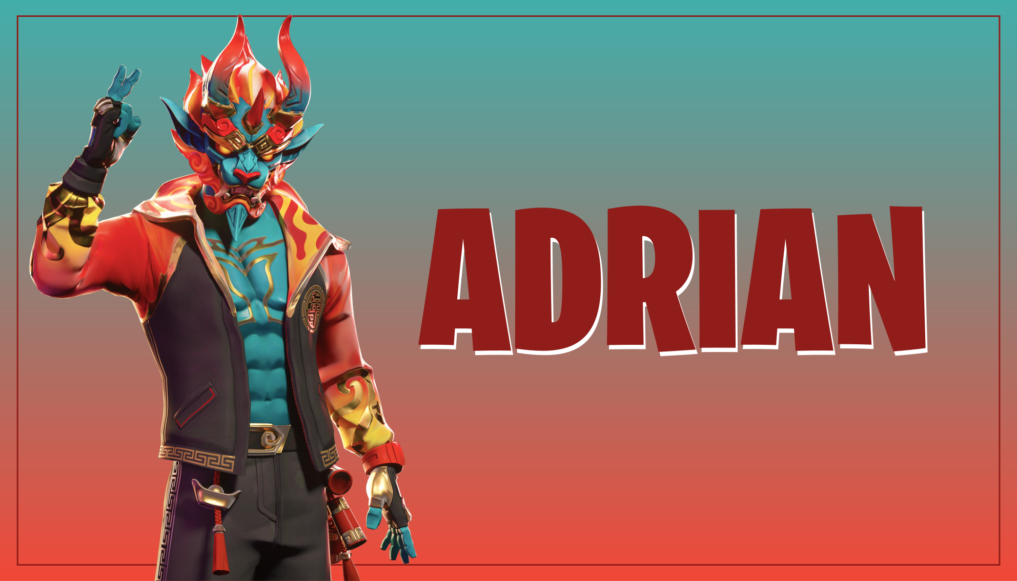 Dywan winylowy dla nastolatków postać z gry z imieniem - TenStickers