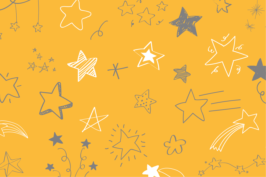 Dywan winylowy w gwiazdki wzory gwiaździstej nocy - TenStickers