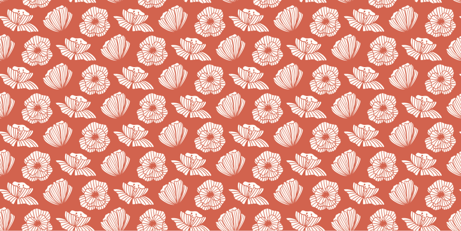 Dywan winylowy w kwiaty i rośliny element kwiatowy - TenStickers