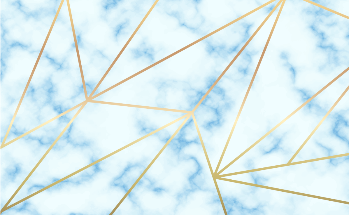 Dywan winylowy marmurowy stylowy motyw geometryczny - TenStickers