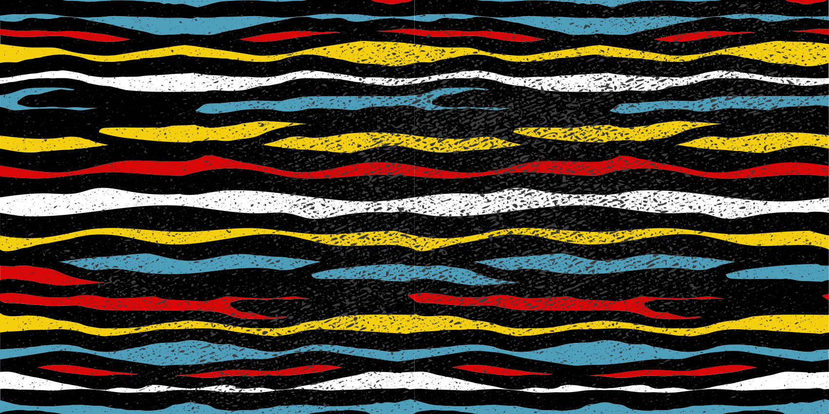 Dywan winylowy w paski kolorowy falisty wzór - TenStickers