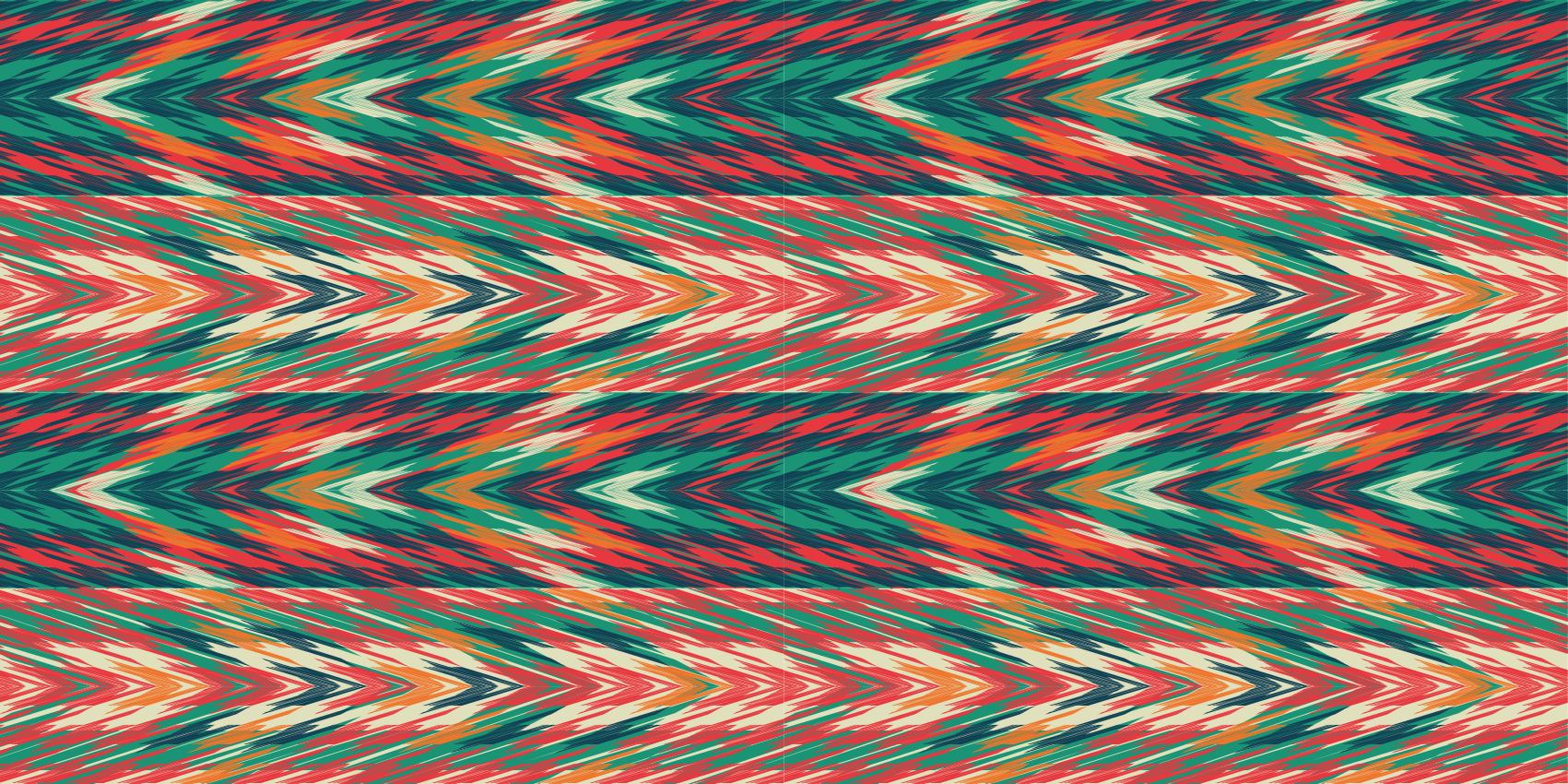 Artystyczny kolorowy zygzakowaty dywan do sypialni - TenStickers