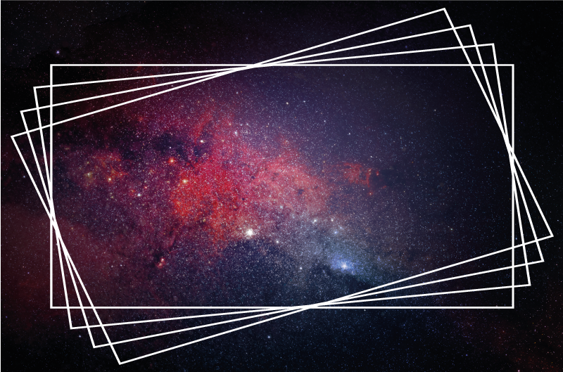 Nowoczesny dywan winylowy wzory mgławic kosmicznych - TenStickers