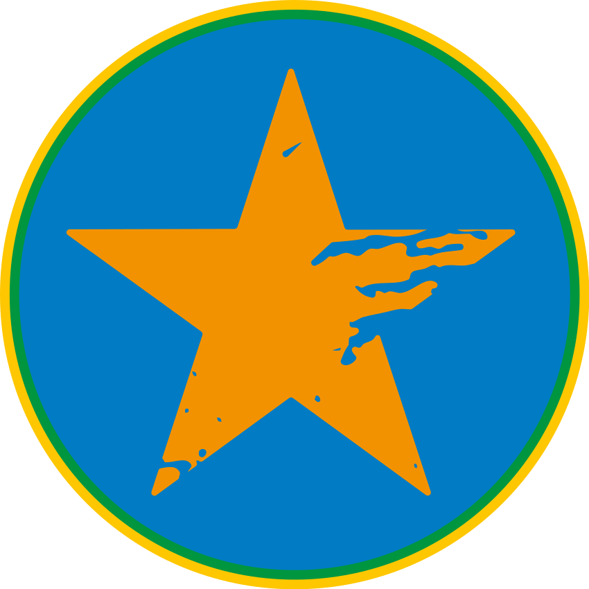 Dziecięcy dywan winylowy niebieski akcent gwiazdowy - TenStickers