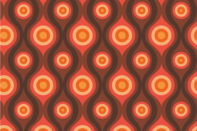 Dywan winylowy z mozaiką motyw koła vintage - TenStickers