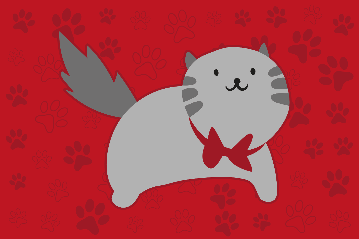 Dywan winylowy zwierzęta wesoła ilustracja kota - TenStickers