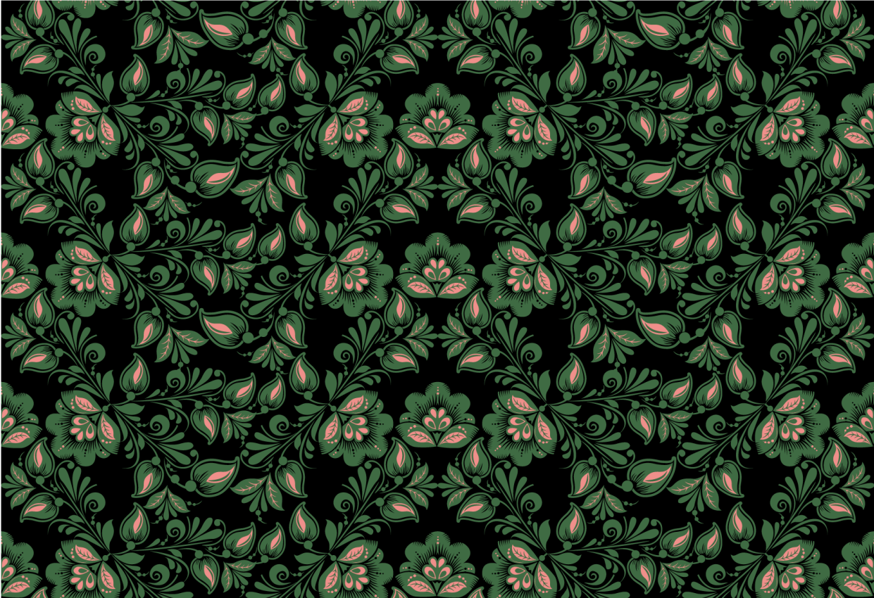 Dywan winylowy w kwiaty i rośliny motyw roślinny - TenStickers