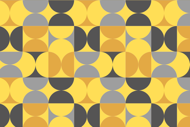 Dywan winylowy wzór geometryczny zabawa wzorem kołowym - TenStickers