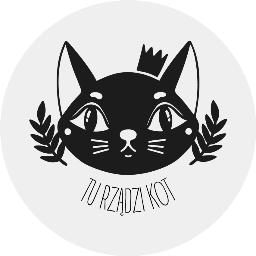 Dywan winylowy zwierzęta Kot jest królem - TenStickers