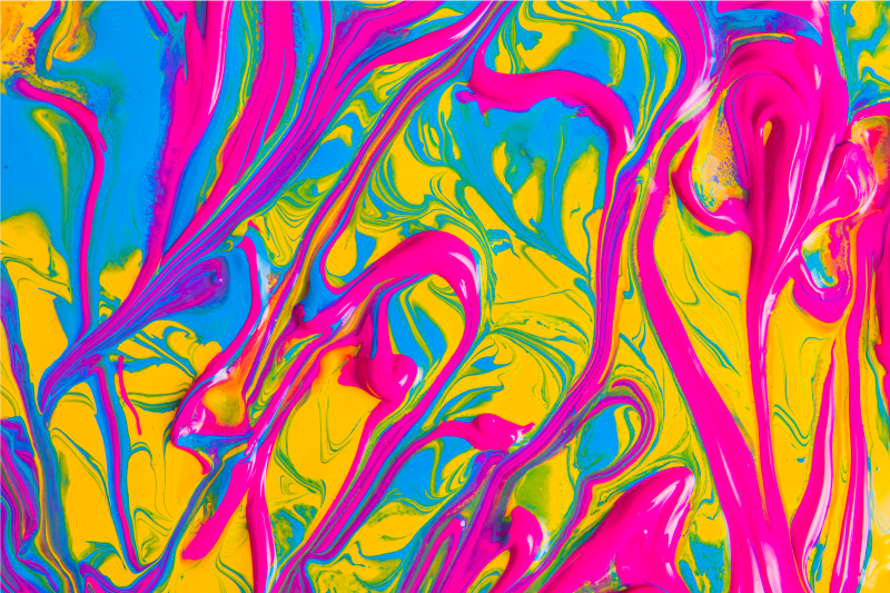 Nowoczesny dywan winylowy żywe wzory wirowe - TenStickers