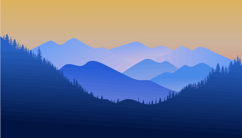 Dywan winylowy natura górzysty horyzont - TenStickers