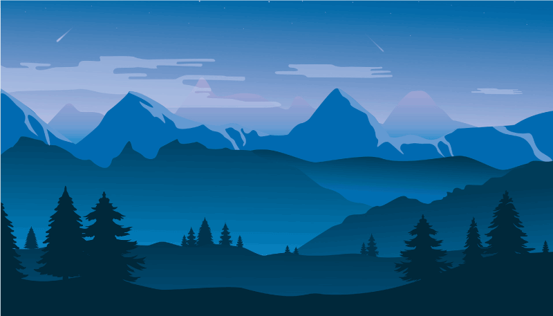 Dywan winylowy natura widok na góry - TenStickers