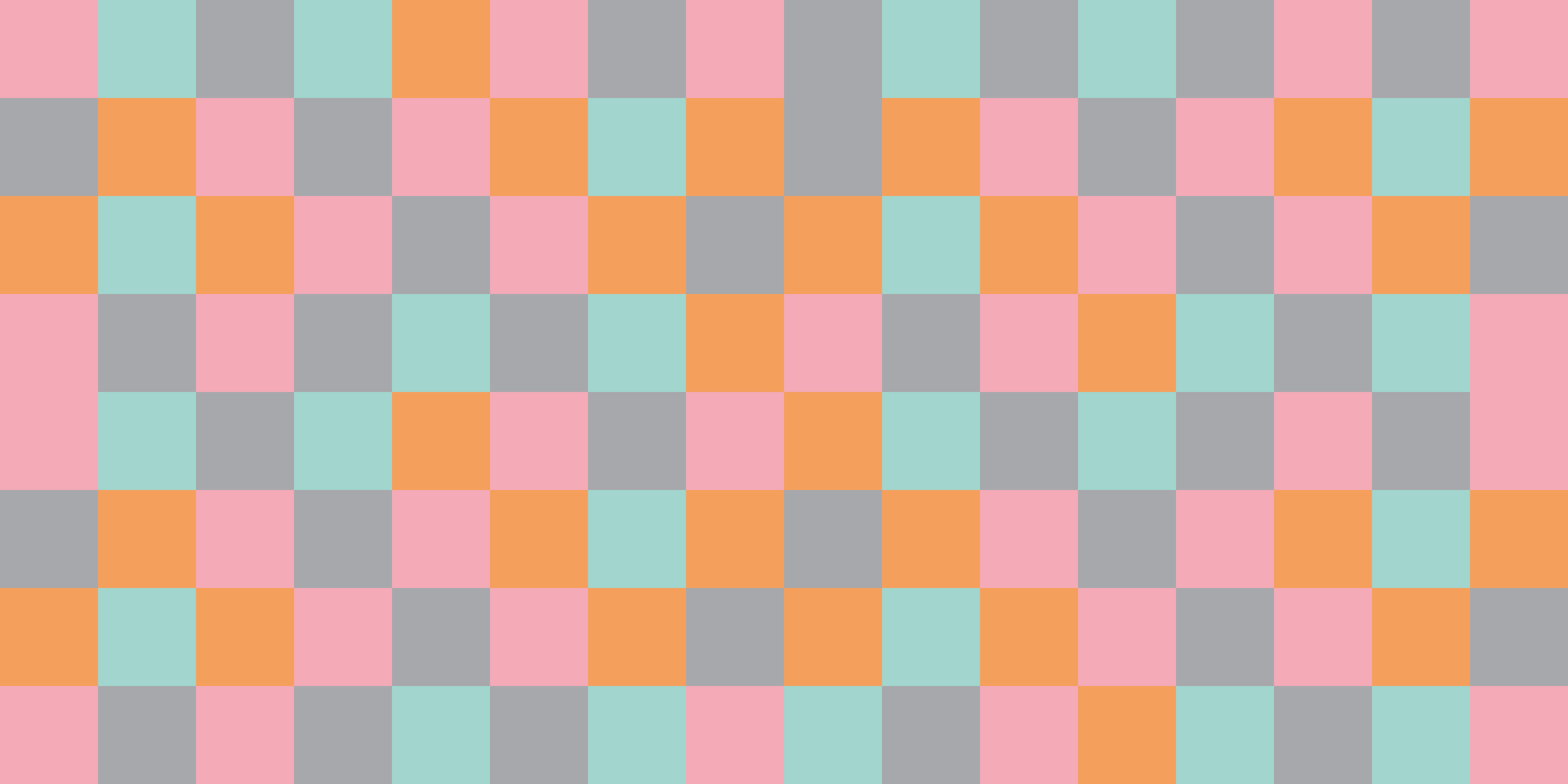 Dywan winylowy wzór geometryczny kolorowa szachownica - TenStickers