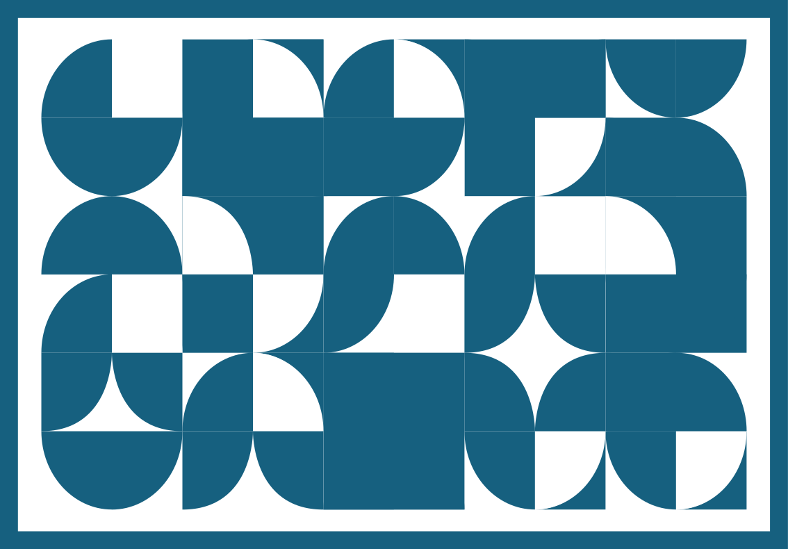 Dywan winylowy wzór geometryczny niebieski abstrakcyjny - TenStickers