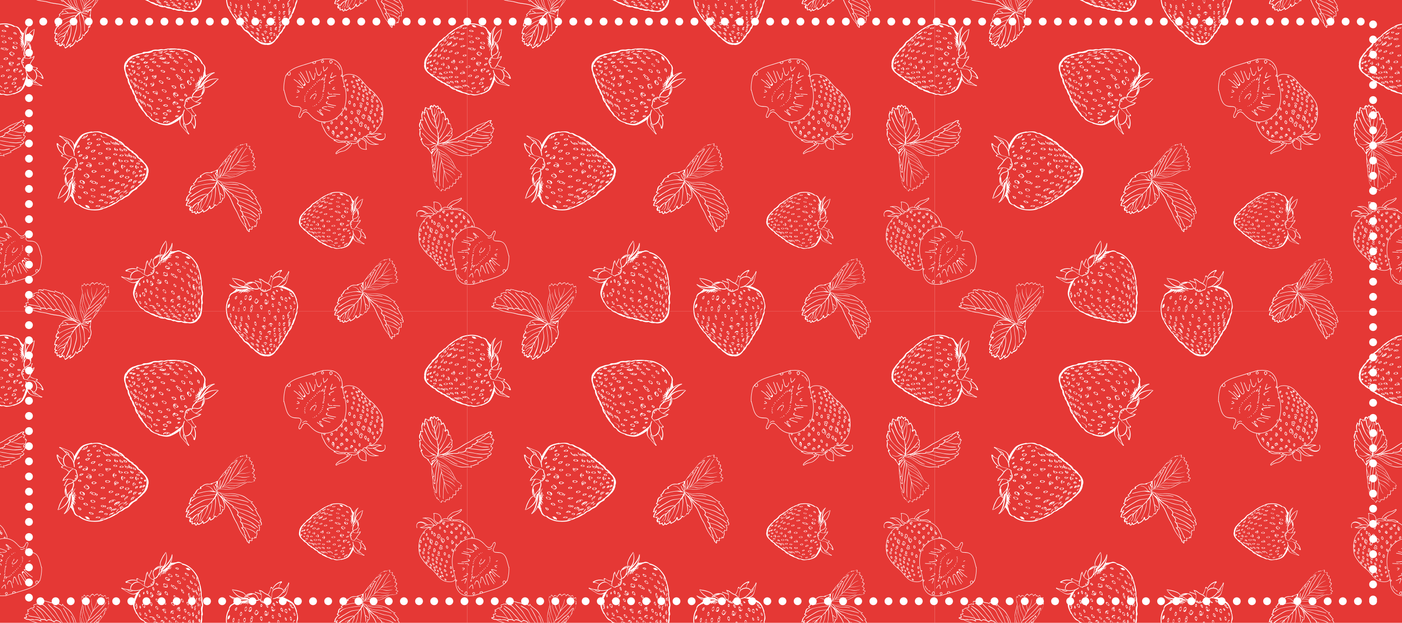 Dywan winylowy do kuchni w jasne truskawki - TenStickers