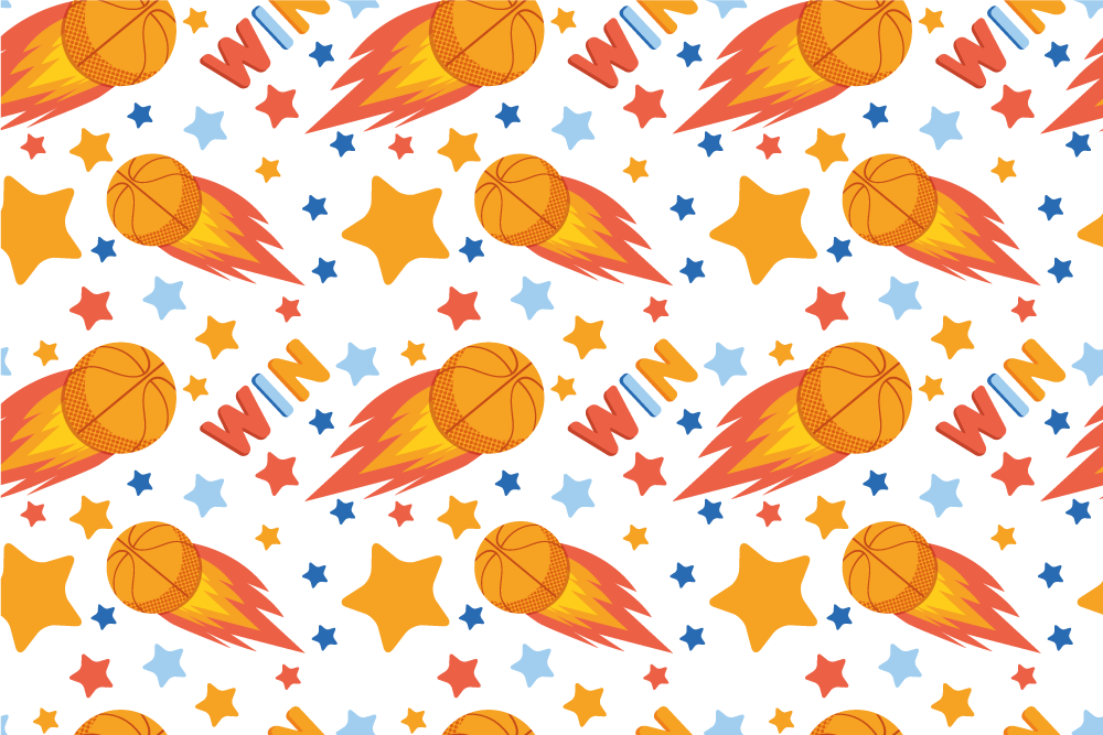 Dywan winylowy z grą sportowy projekt gwiazd - TenStickers