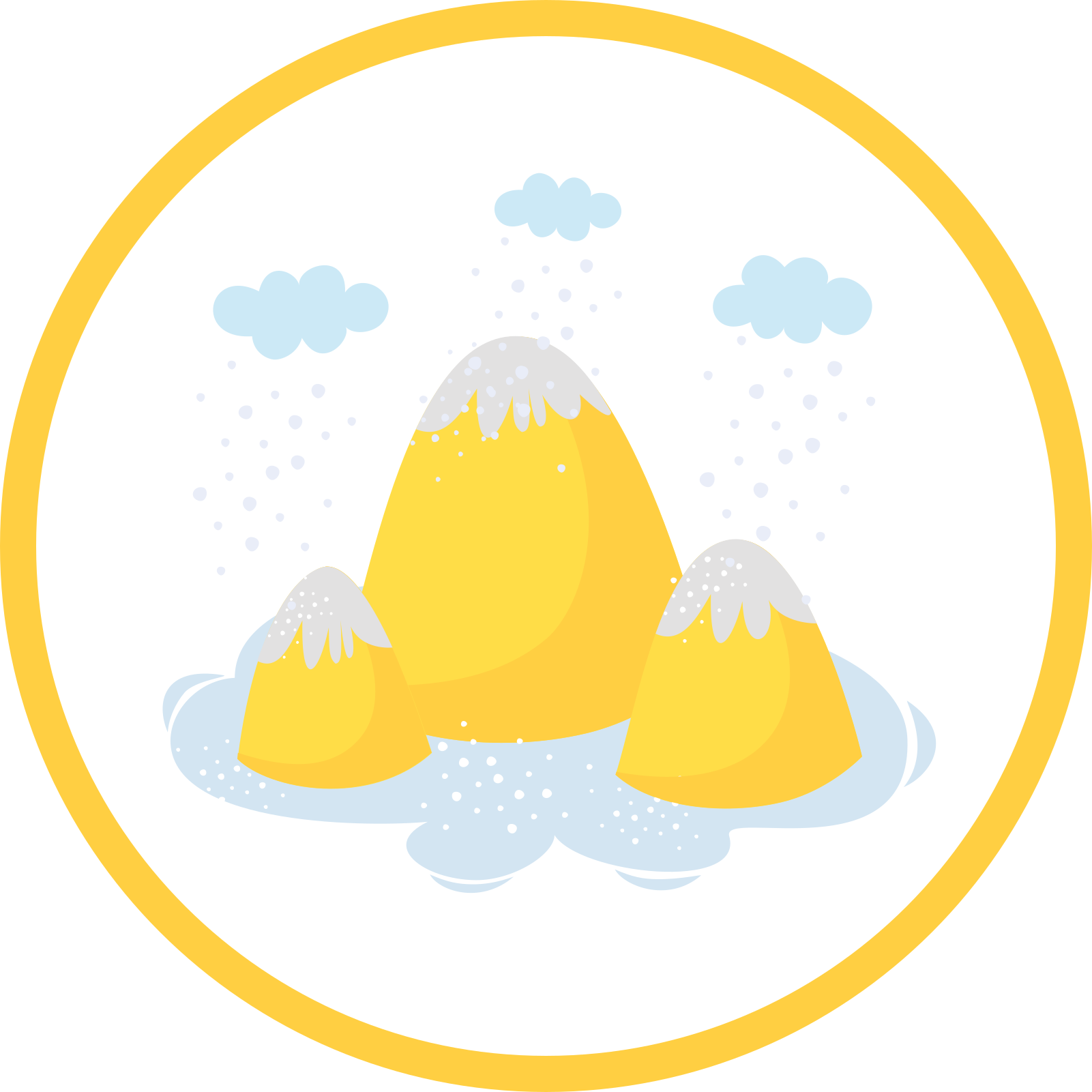 Dziecięcy dywan winylowy wesoły widok górski - TenStickers