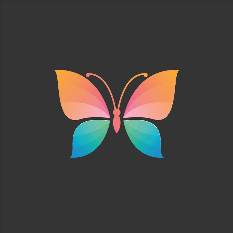 Dywan winylowy natura koncepcja żywego motyla - TenStickers