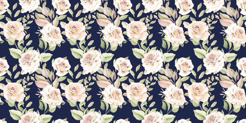 Dywan winylowy natura elegancki element kwiatowy - TenStickers