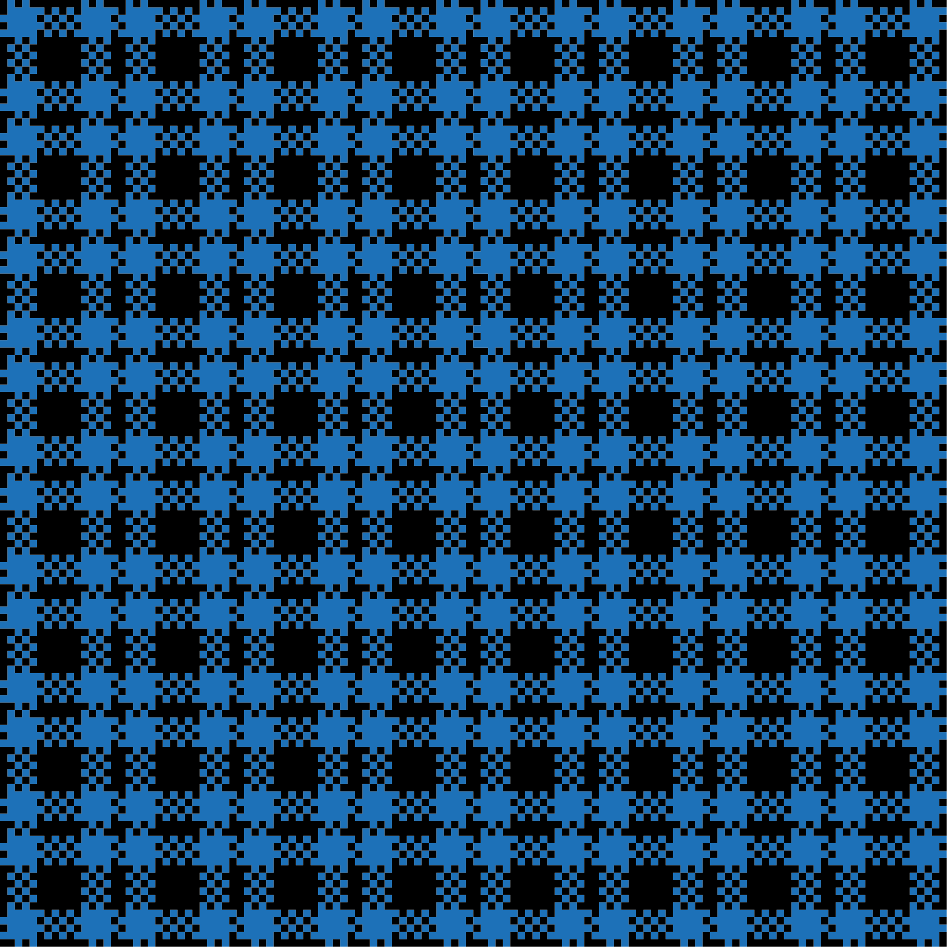 Dywan winylowy imitacja płytek niebieski wzór kratki - TenStickers