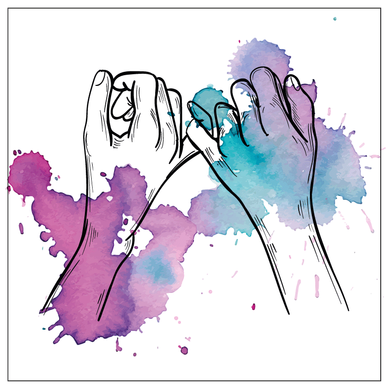 Dywan winylowy dla nastolatków obietnica małych dłoni - TenStickers