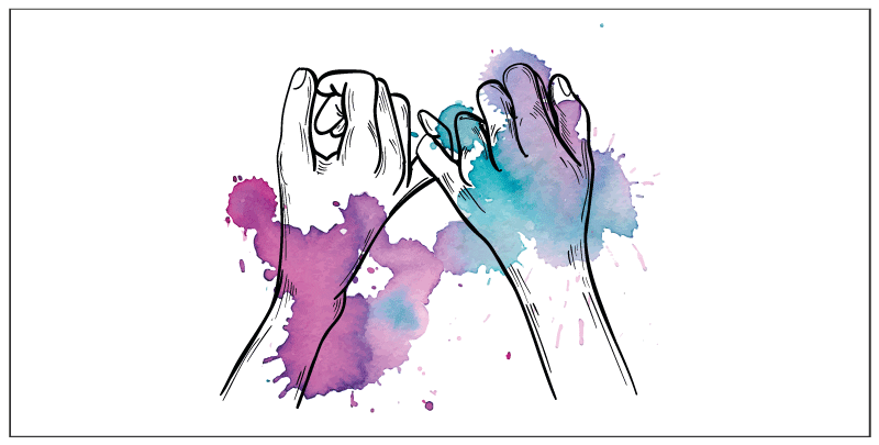 Dywan winylowy dla młodzieży obietnica na mały palec - TenStickers