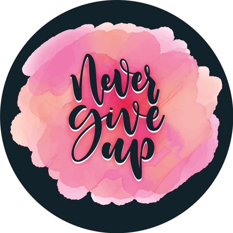 Dywan winylowy napisy wytrwać nieubłaganie - TenStickers