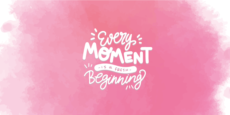 Dywan winylowy napisy każda chwila nowa - TenStickers