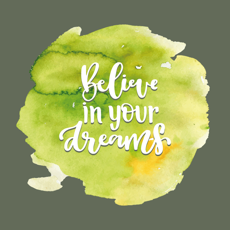 Dywan winylowy napisy zaufanie do aspiracji - TenStickers