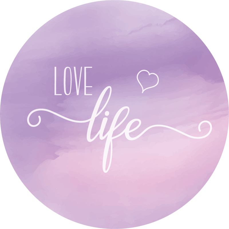 Dywan winylowy napisy cenić życie - TenStickers