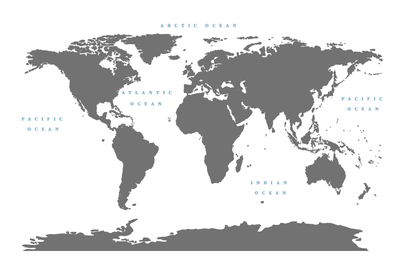Dywan winylowy do salonu stylizowana mapa świata - TenStickers