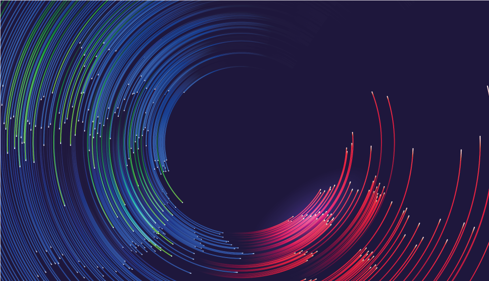 Nowoczesny dywan winylowy wirujące fale kolorów - TenStickers