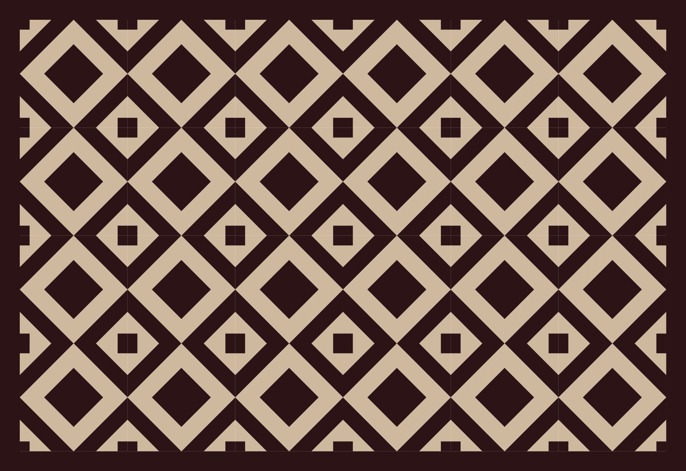 Dywan winylowy wzór geometryczny z motywem diamentów - TenStickers