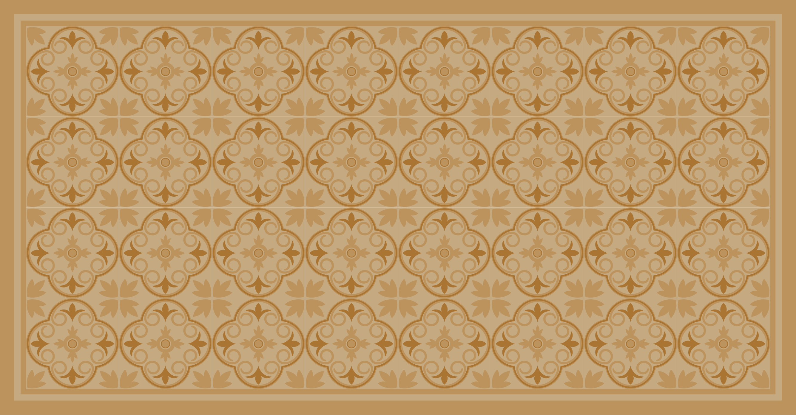 Dywan winylowy do salonu geometryczny motyw kafelkowy - TenStickers