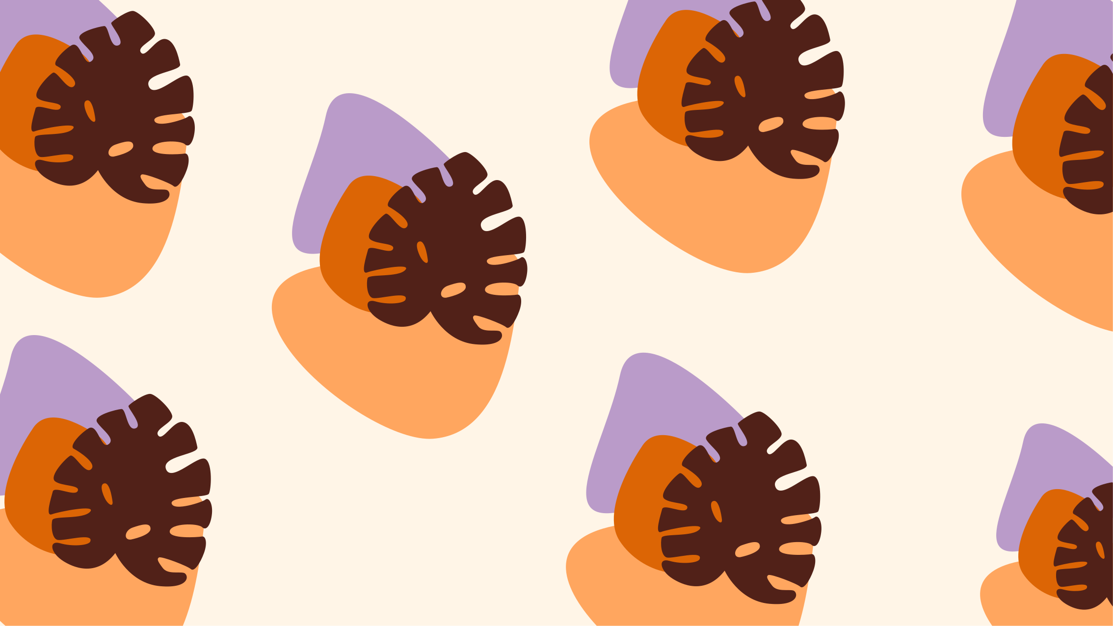 Dywan winylowy natura kolorowe kształty liści - TenStickers