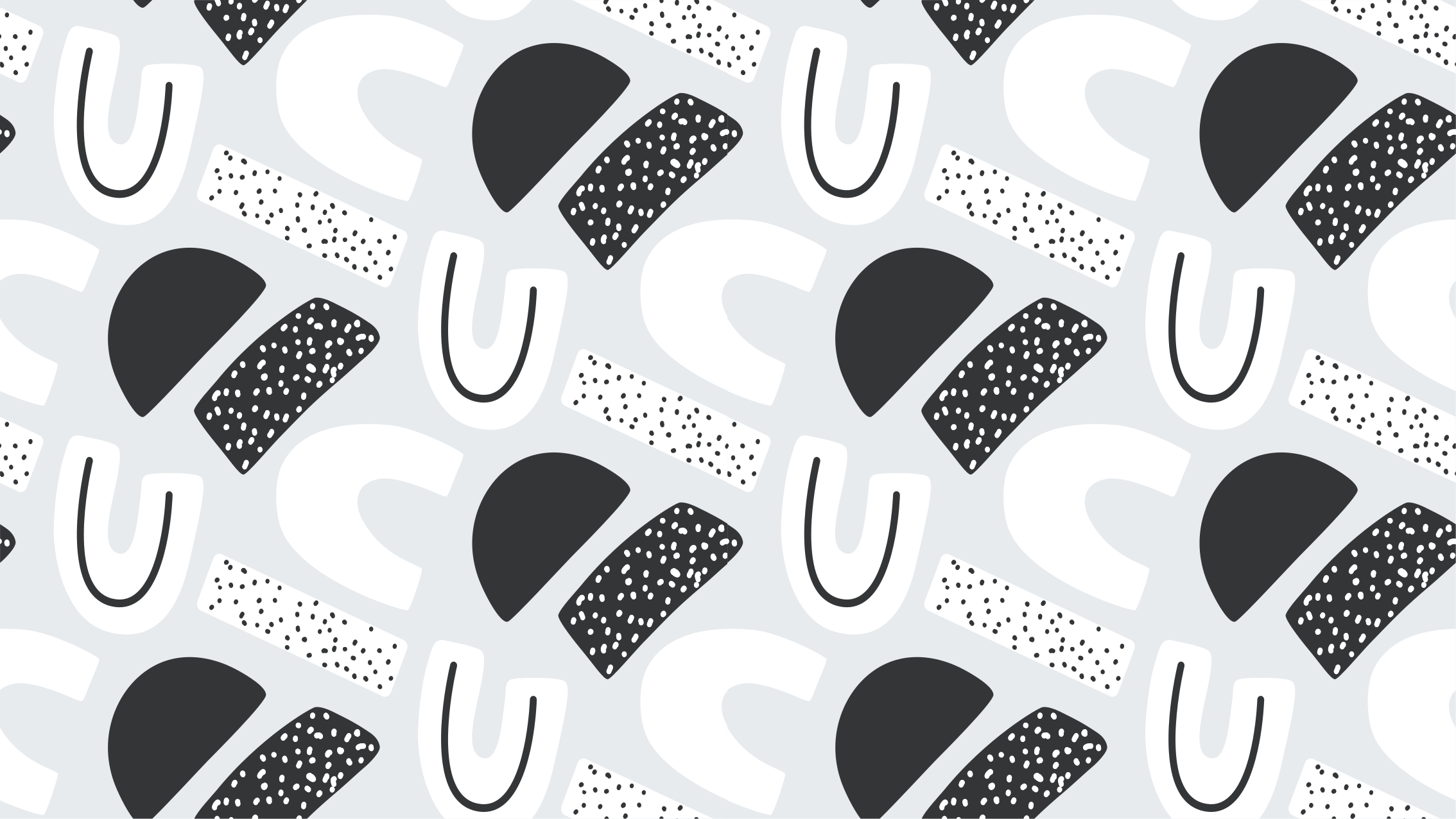 Dywan winylowy dziecięcy w monochromatyczne kształty - TenStickers