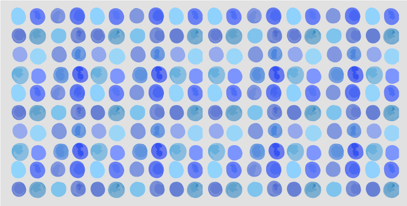 Dywan winylowy do łazienki wzór niebieskich kropek - TenStickers