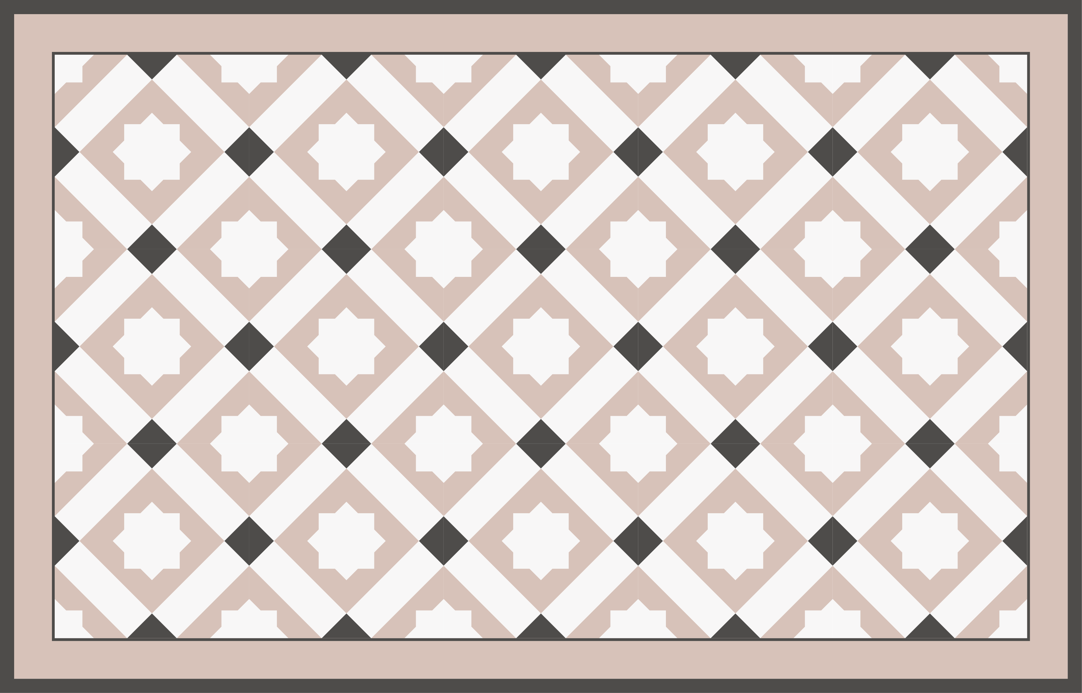 Dywan winylowy do łazienki imitacja płytek w beżu - TenStickers