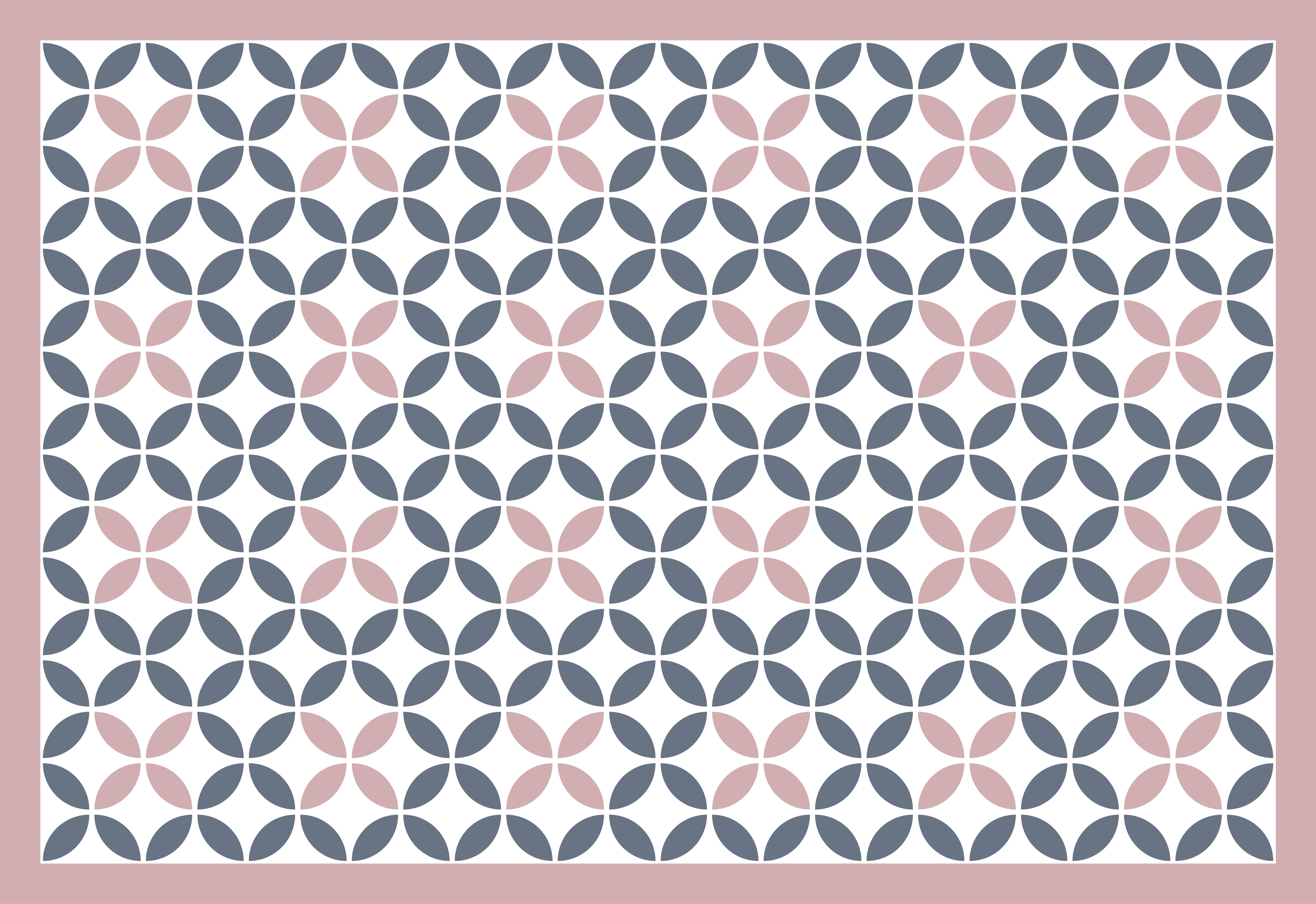 Dywan winylowy z mozaiką okrągły beżowo-szary wzór - TenStickers