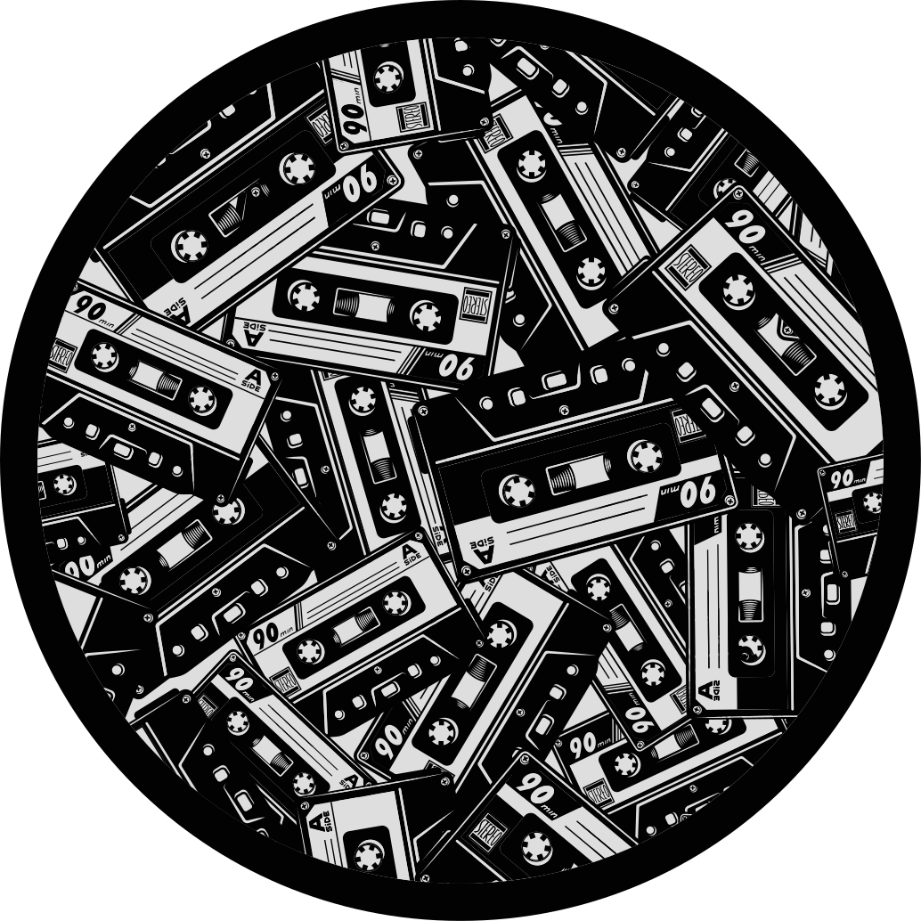 Dziecięcy dywan winylowy w stylu kasety magnetofonowej - TenStickers