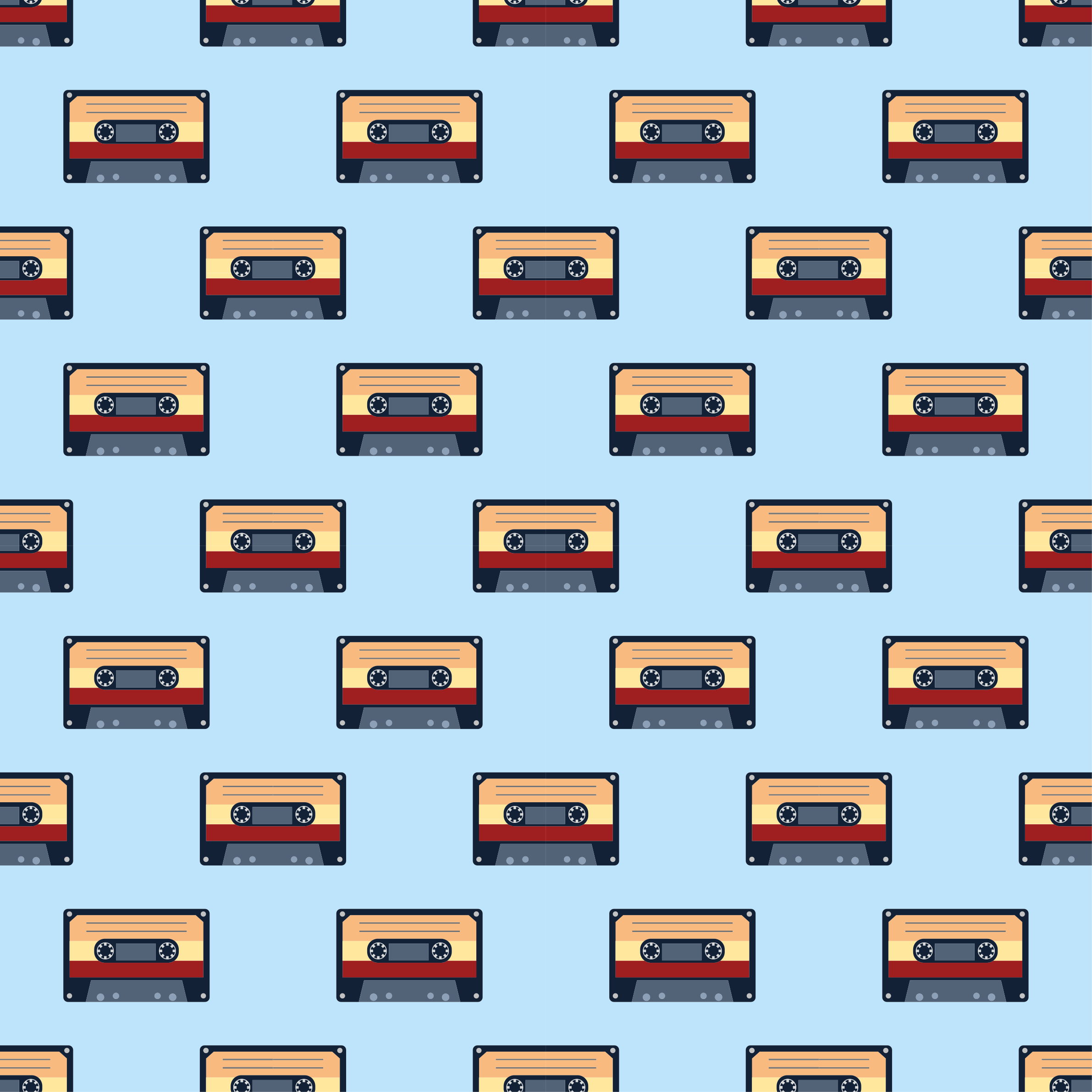 Dziecięcy dywan winylowy w stylu vintage kasety - TenStickers