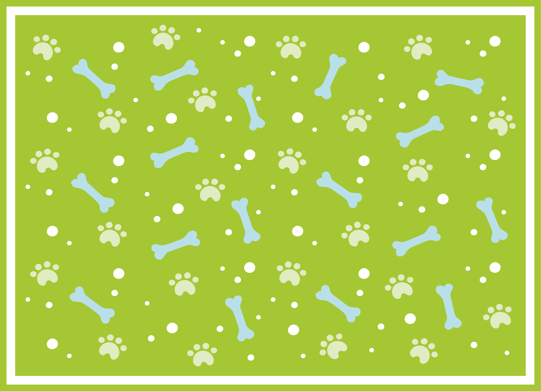 Dywan winylowy zwierzęta styl odcisku łapy - TenStickers