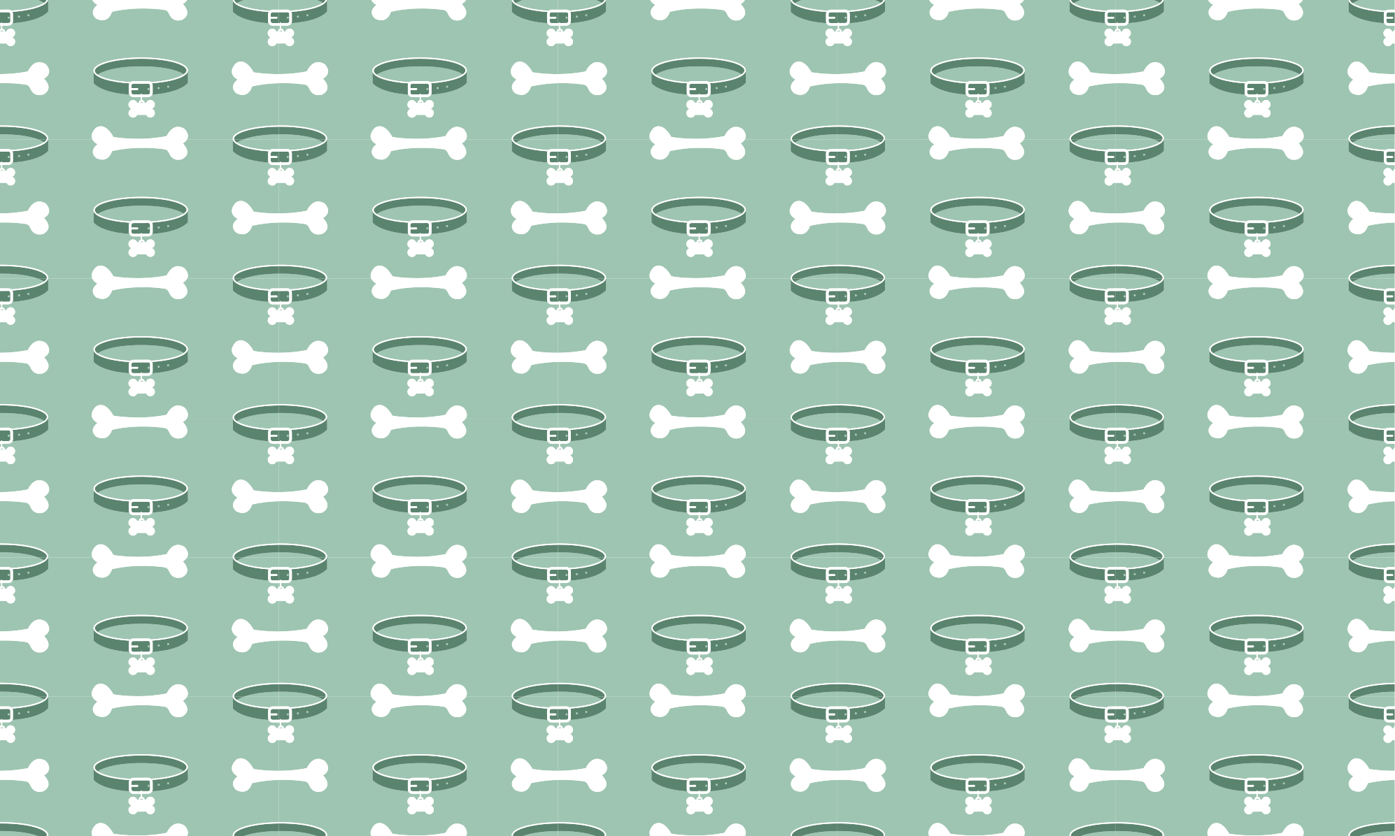 Dywan winylowy zwierzęta wzór kości psa - TenStickers