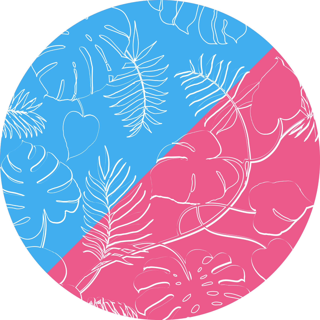 Dywan winylowy natura tropikalne liście - TenStickers