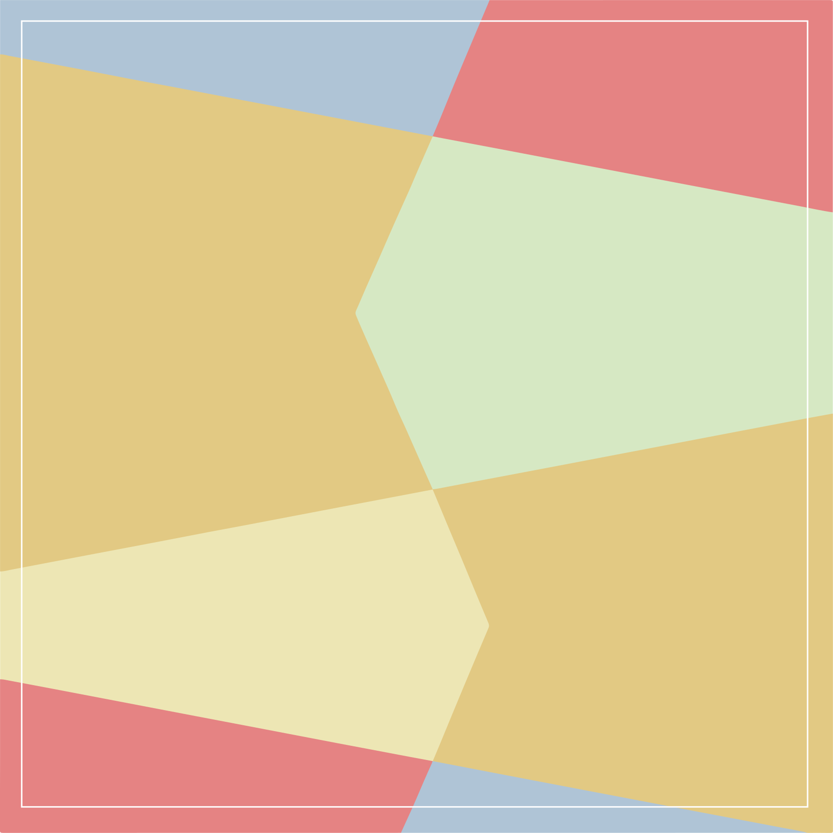 Kwadratowy dywan winylowy Pastelowy geometryczny blok kolorów - TenStickers