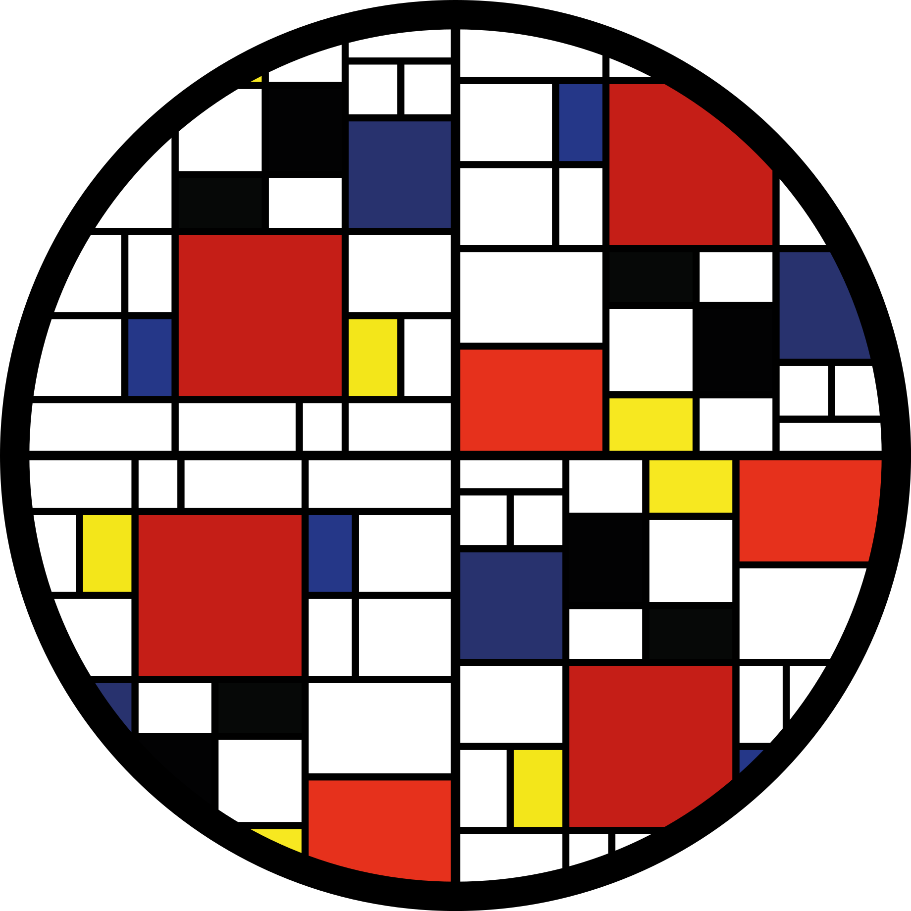 Nowoczesny dywan winylowy w układzie kolorowych bloków - TenStickers
