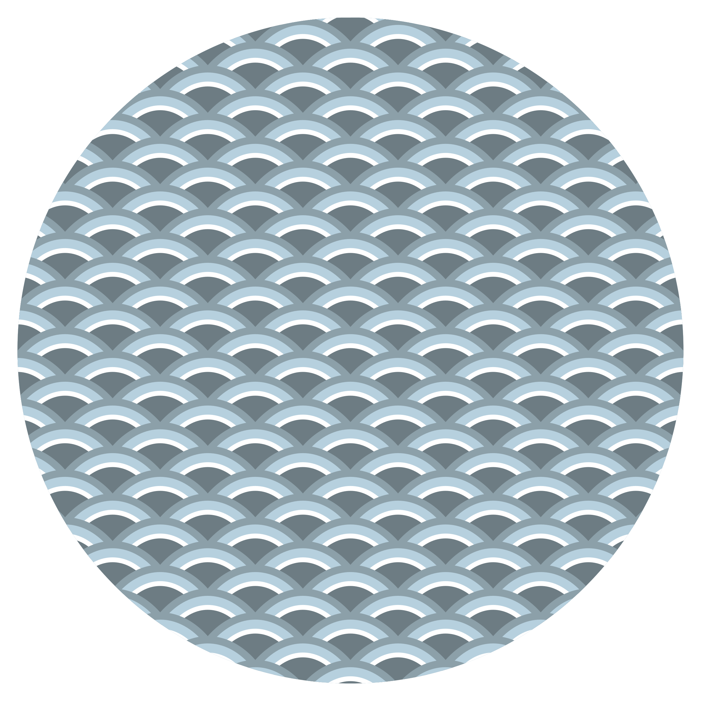 Dywan winylowy wzór geometryczny motyw falowy - TenStickers