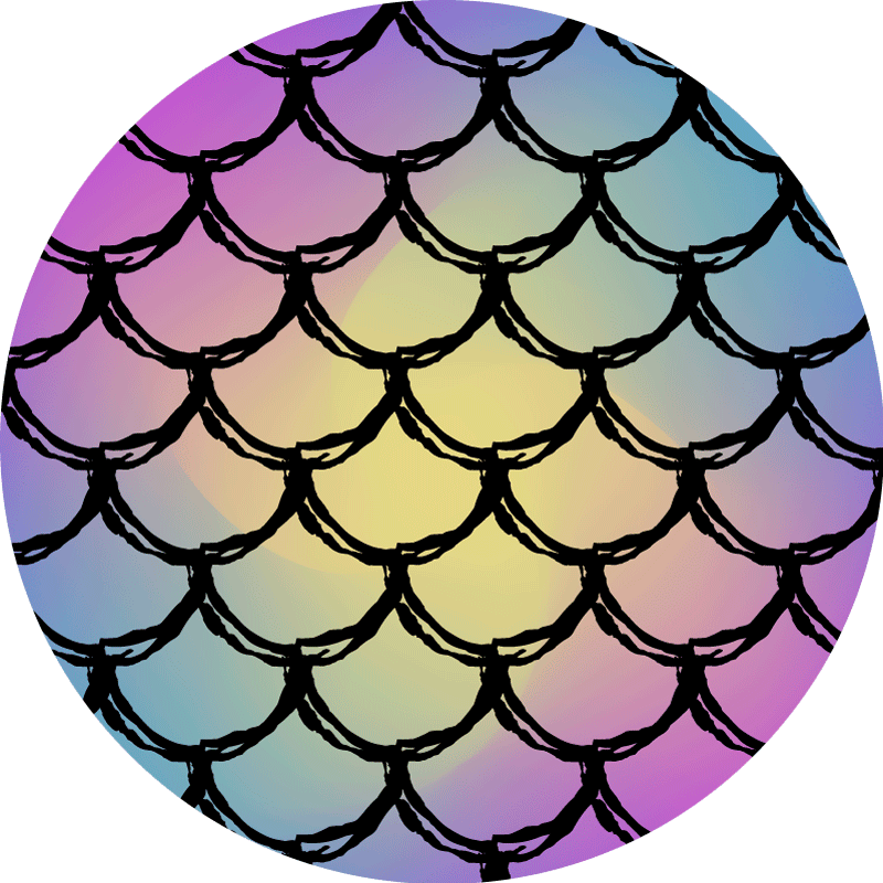 Dywan winylowy ulice wzór gradientu skal - TenStickers