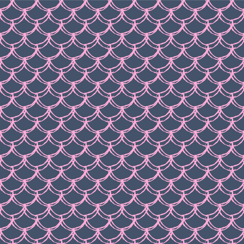 Kwadratowy dywan winylowy we wzór syreny - TenStickers