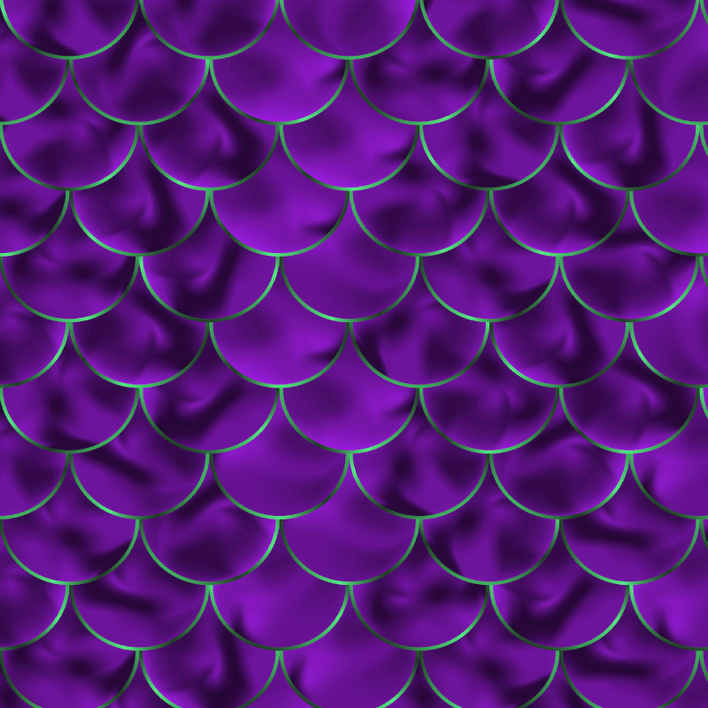 Dywan winylowy wzór zwierzęcy w motyw łusek syreny - TenStickers